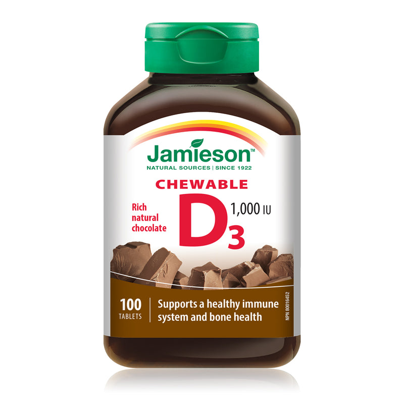 Jamieson Vitamin D3 Chewable Tablets