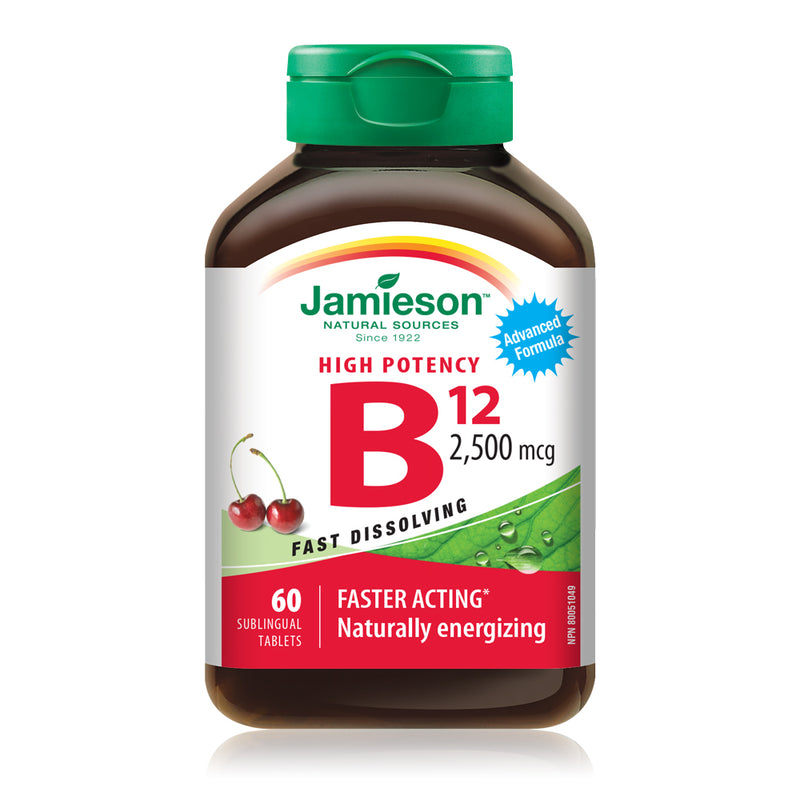 Jamieson Vitamin B12 Fast-Dissolving 2500mcg