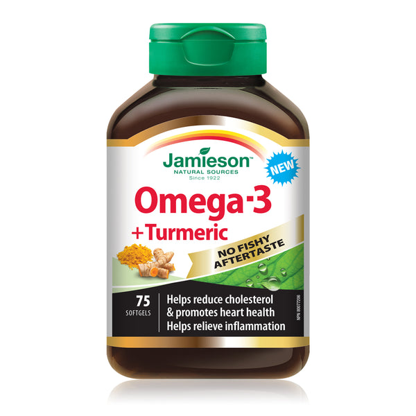 Jamieson Omega-3 & Turmeric No Fishy Aftertaste