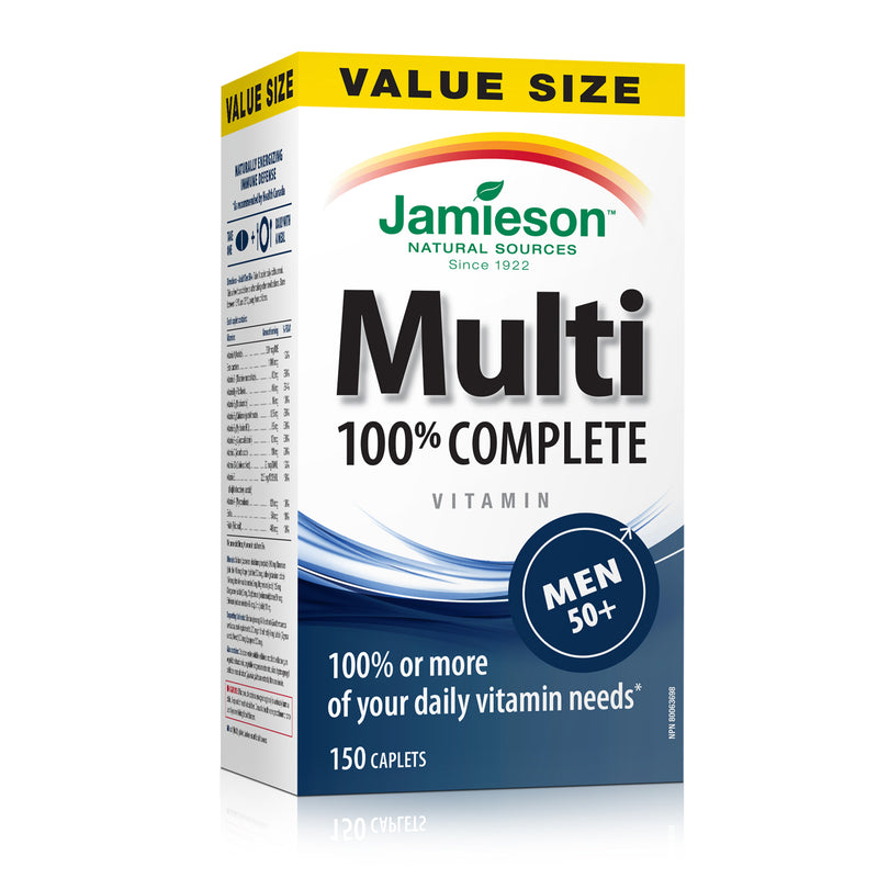 Jamieson 100% Complete Multivitamin for Men 50+