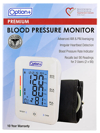 Option+ Premium Blood Pressure Monitor